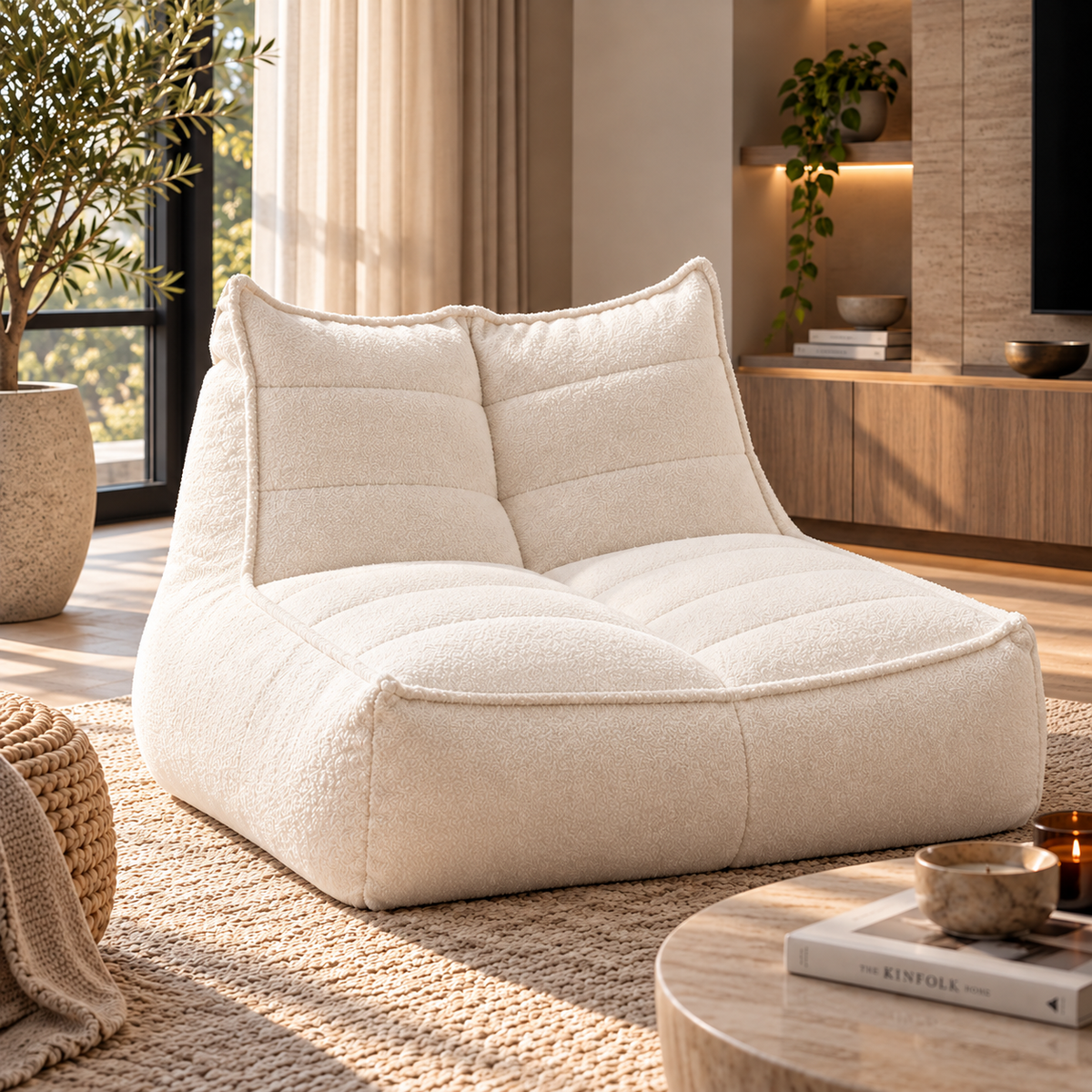 Wagrex - Fauteuil Beanbag Modern Fabric