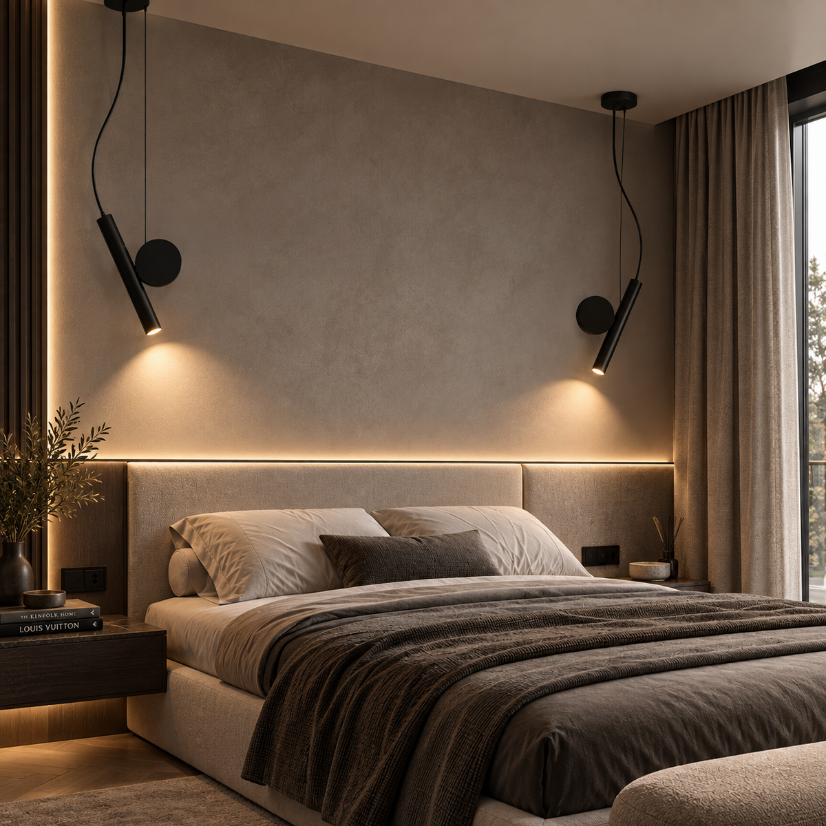 Moderne led-hanglamp met verstelbaar snoer – zwart aluminium