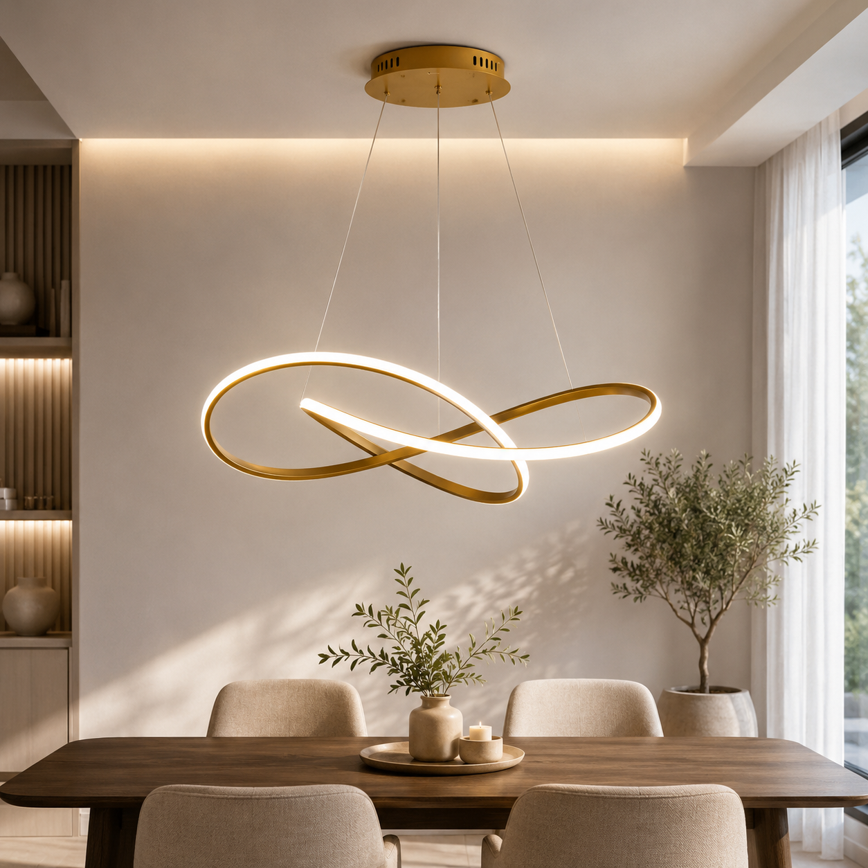 Moderne skandinavische Pendelleuchte – Kleeblatt-Design