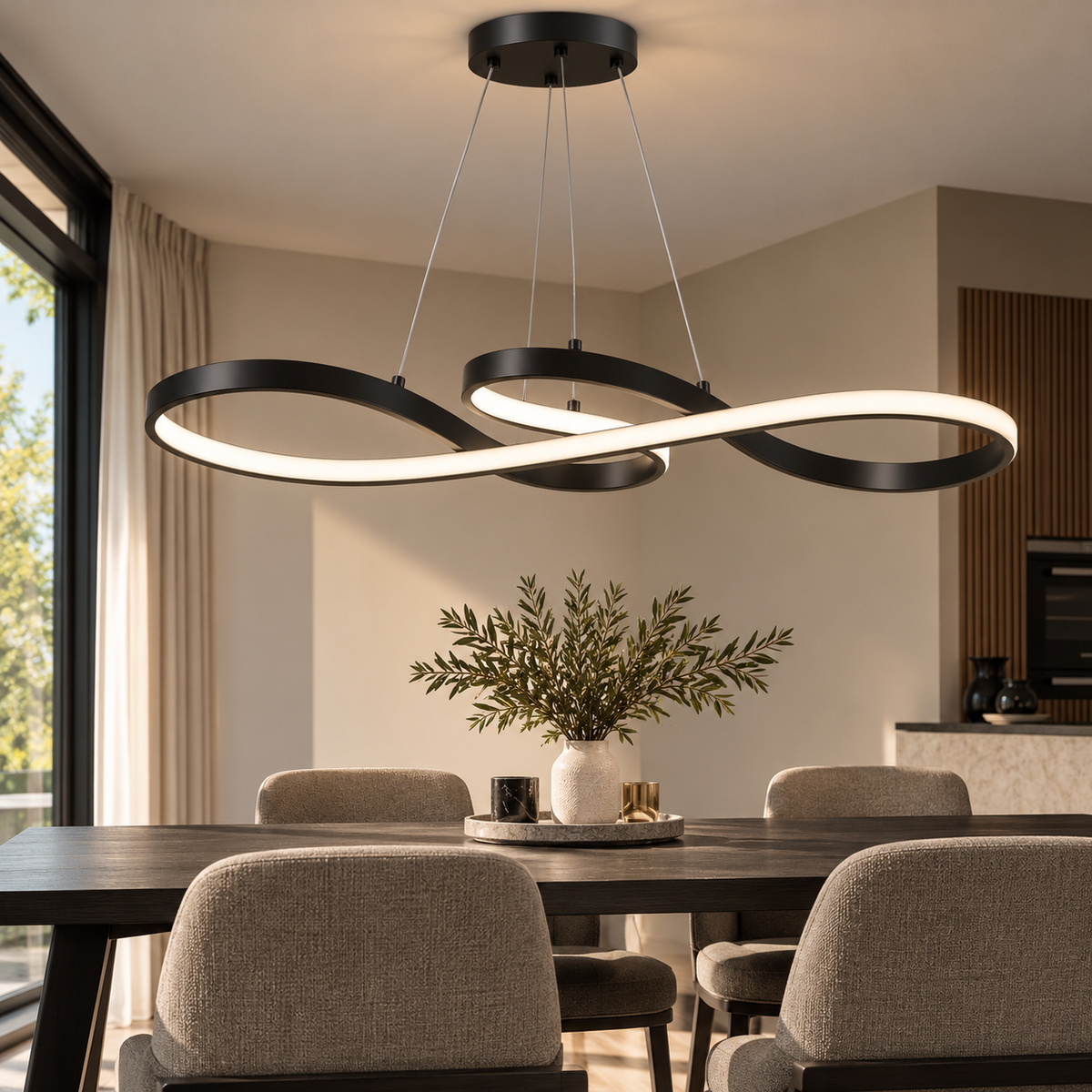 Modern LED Pendant Lamp Rings