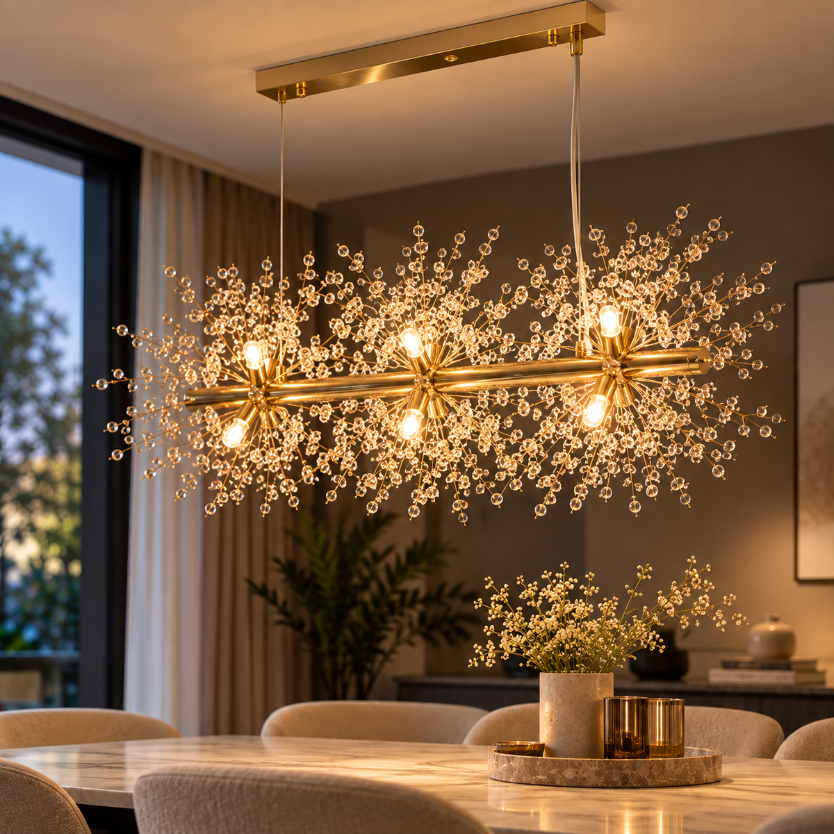 The Winfordo Modern Crystal LED Chandelier