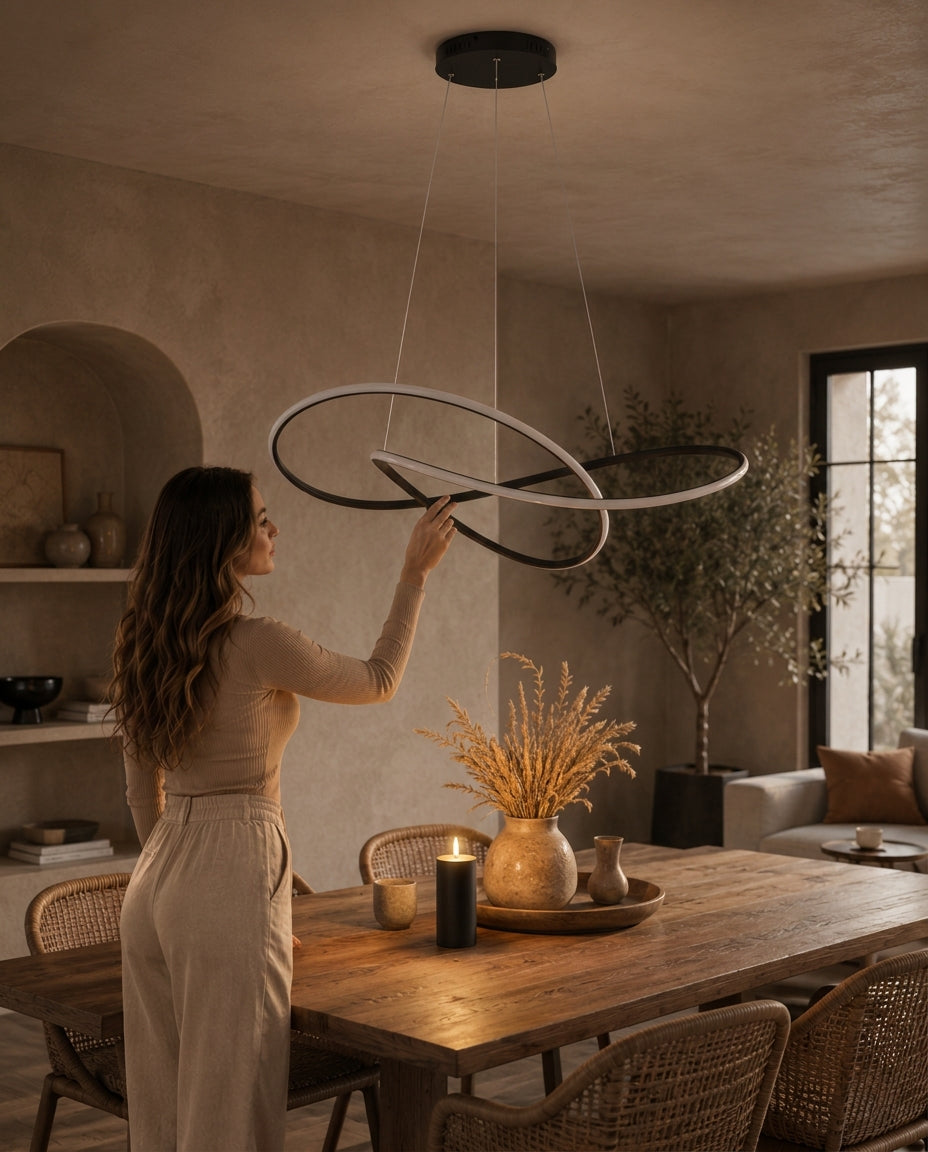 Moderne skandinavische Pendelleuchte – Kleeblatt-Design