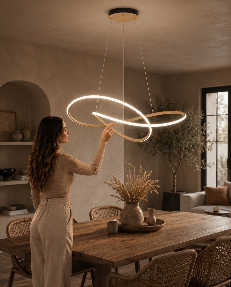 Moderne skandinavische Pendelleuchte – Kleeblatt-Design