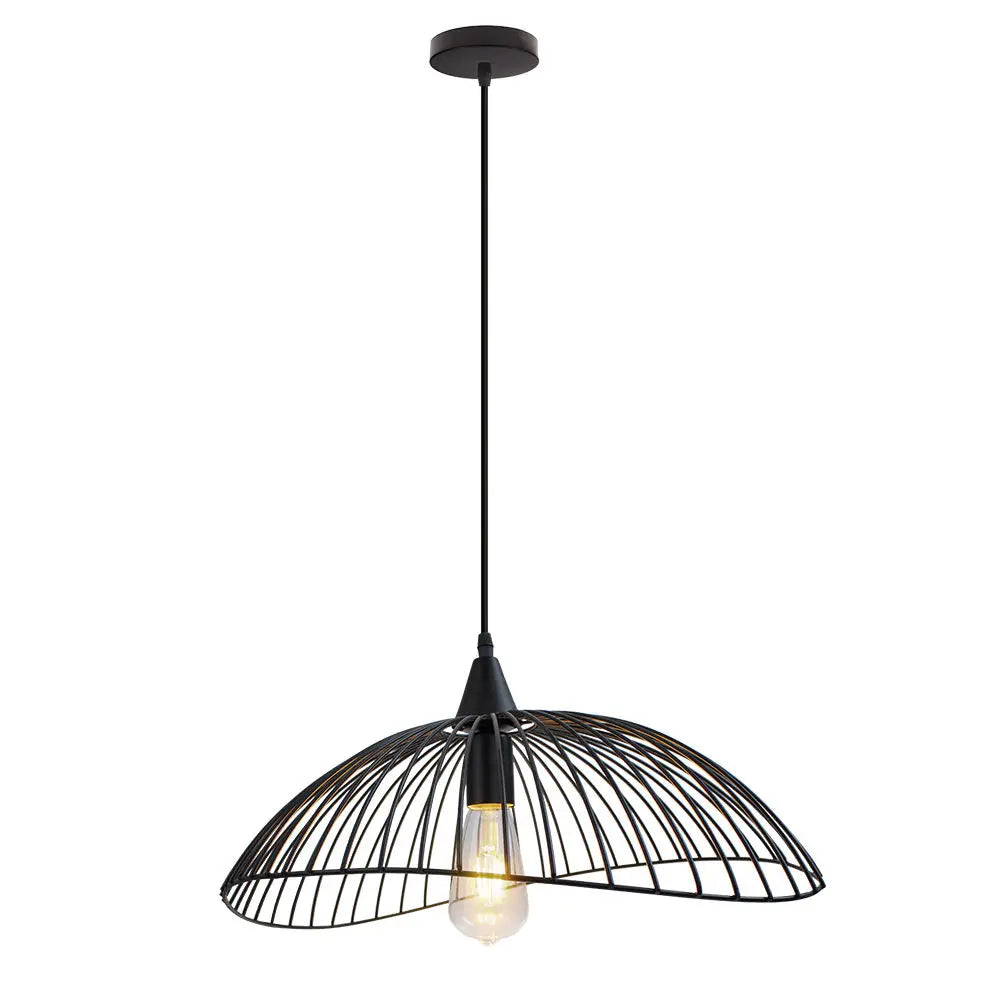 Kreative industrielle lineare Hut-Hängeleuchte aus Metall