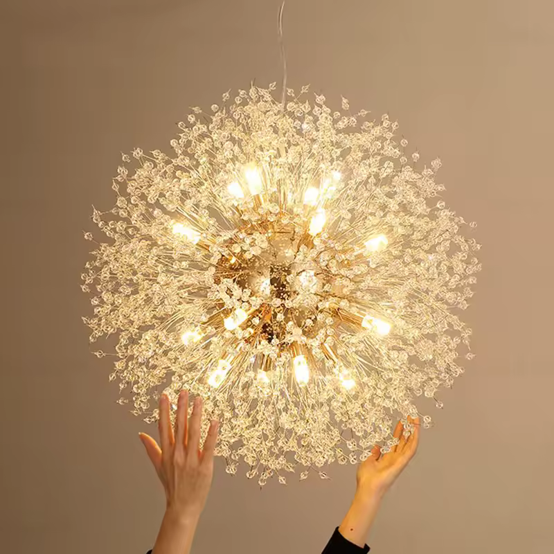 Dandelion Crystal Chandelier Pendant Light