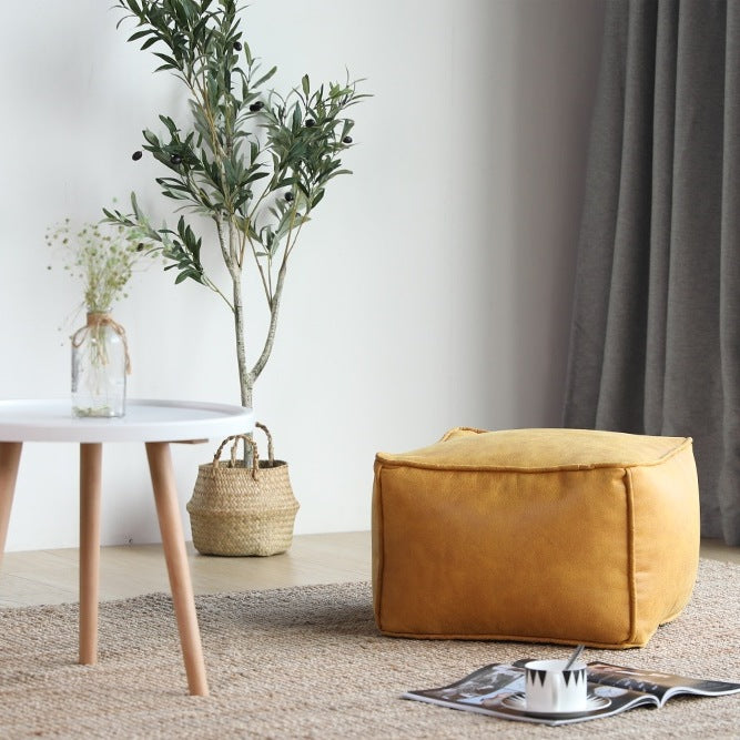 Wagrex – Loveseat Sitzsack Sessel Modern Rund Retro-Leder