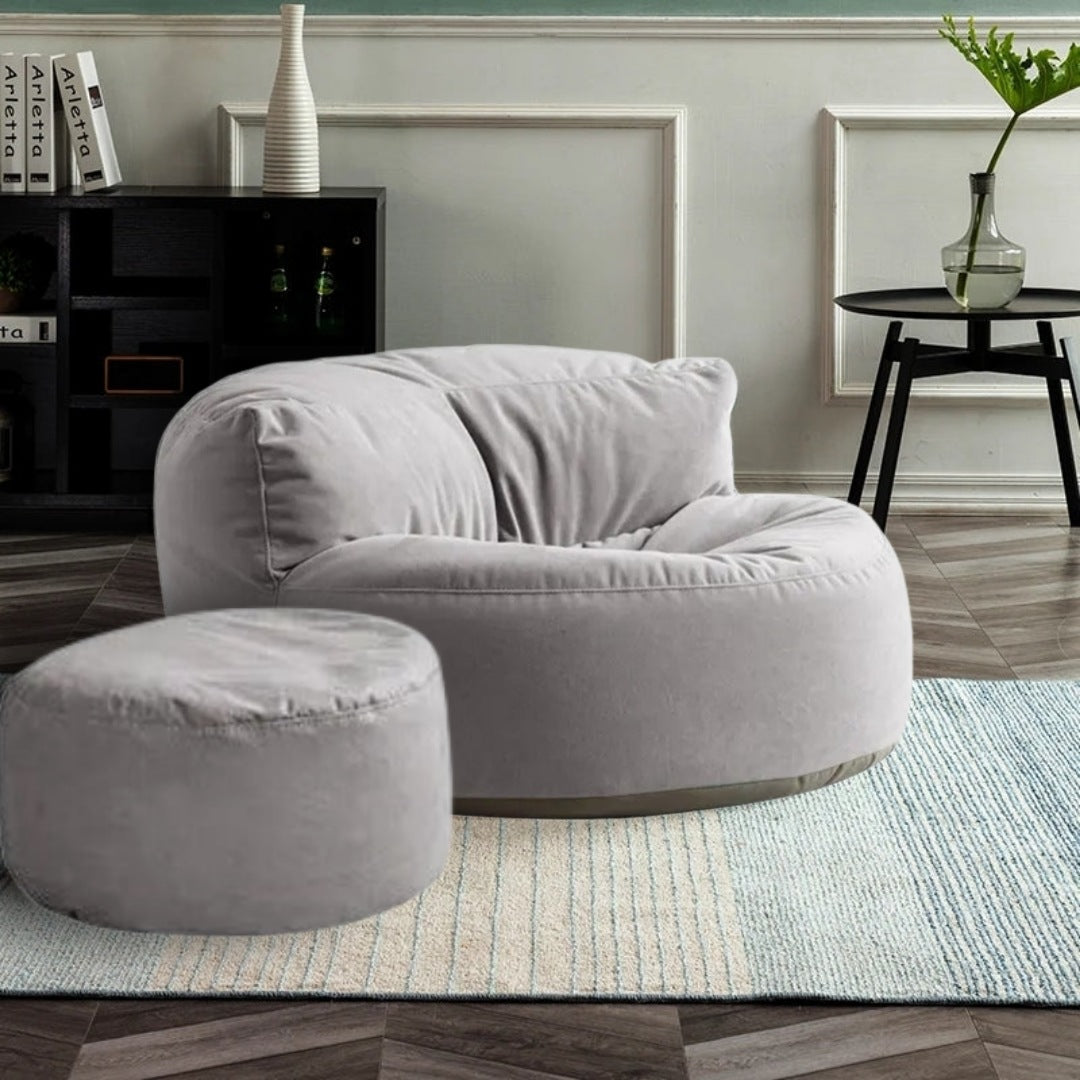 Beanbag Round Soft Velvet
