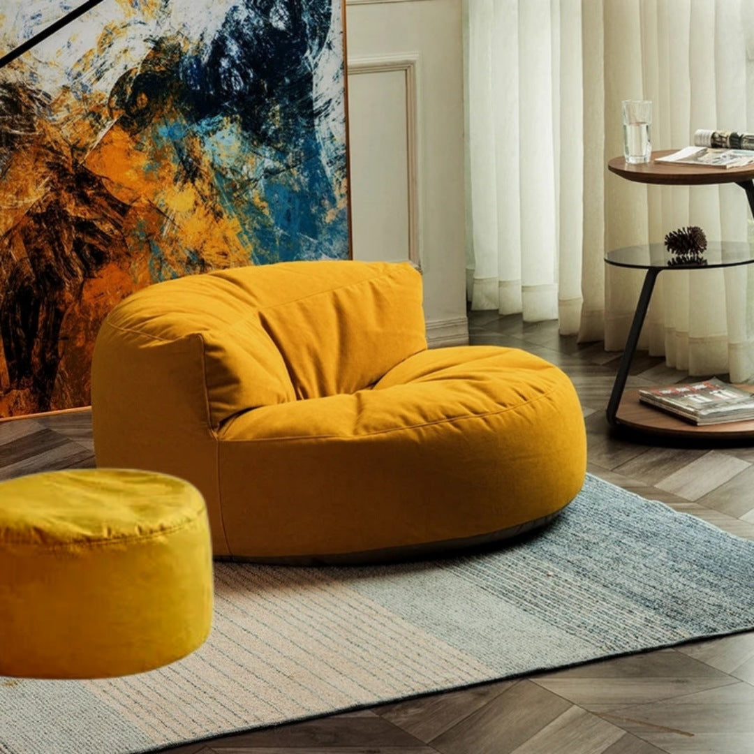 Beanbag Round Soft Velvet