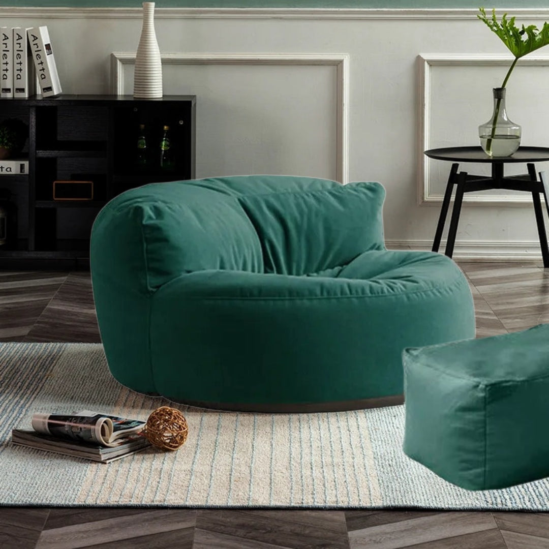 Beanbag Round Soft Velvet