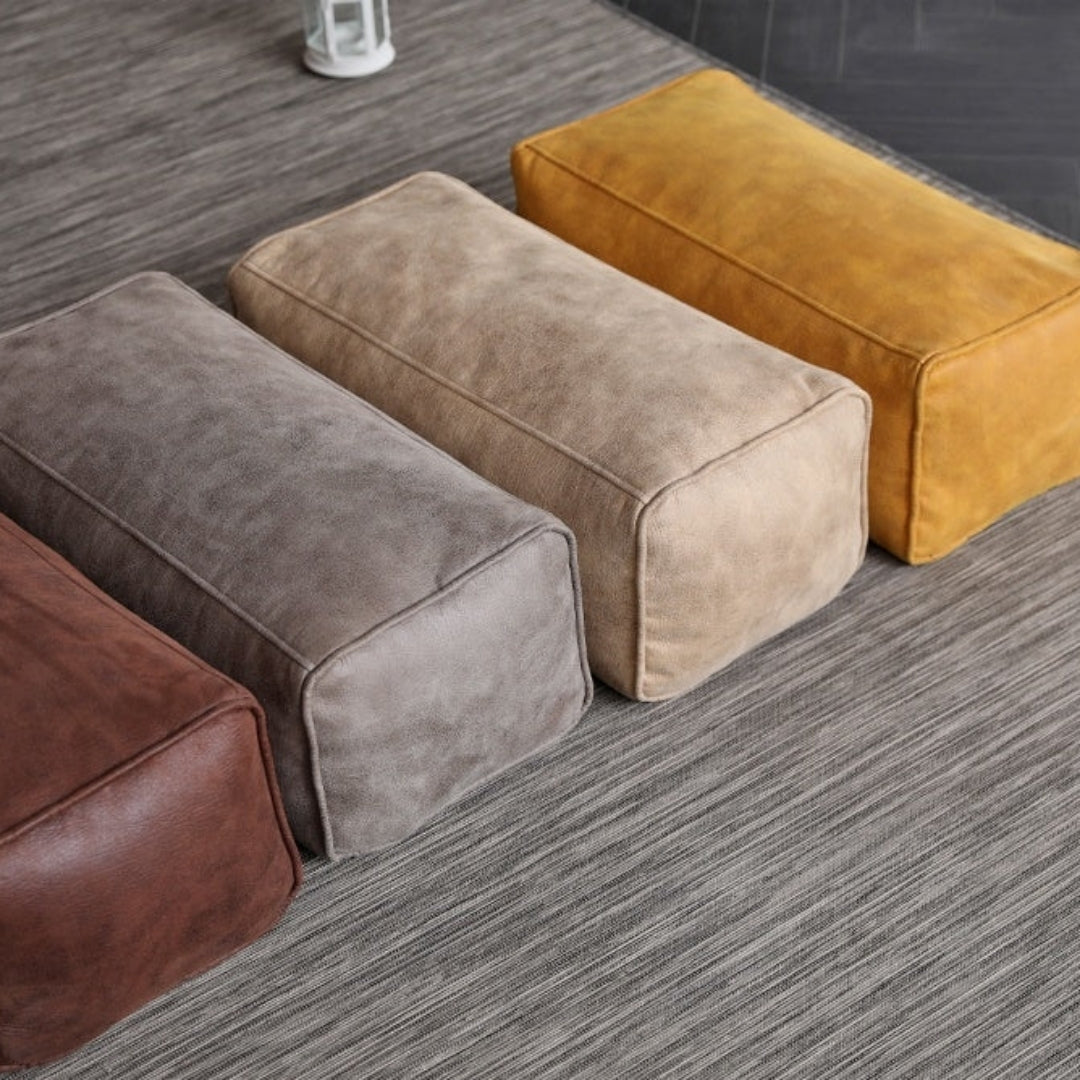 Wagrex – Loveseat Sitzsack Sessel Modern Rund Retro-Leder