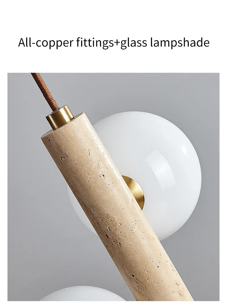 LED-Pendelleuchte im Höhlenstein-Stil – Moderner nordischer Stil