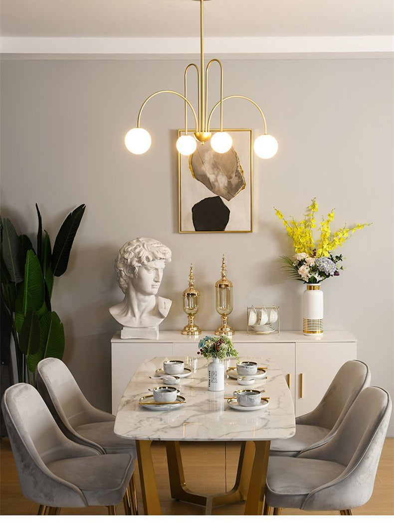 LED Pendant Light Diva - Glass Ball Chandelier