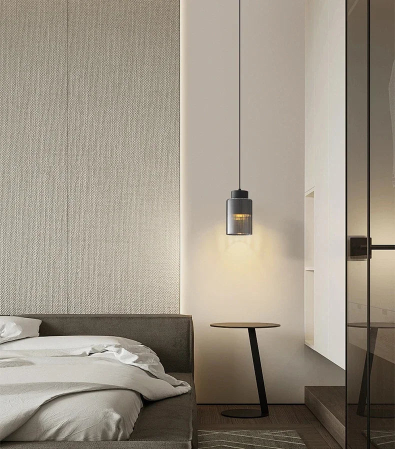 Nordic Glazen LED Hanglamp Zwart / Goud