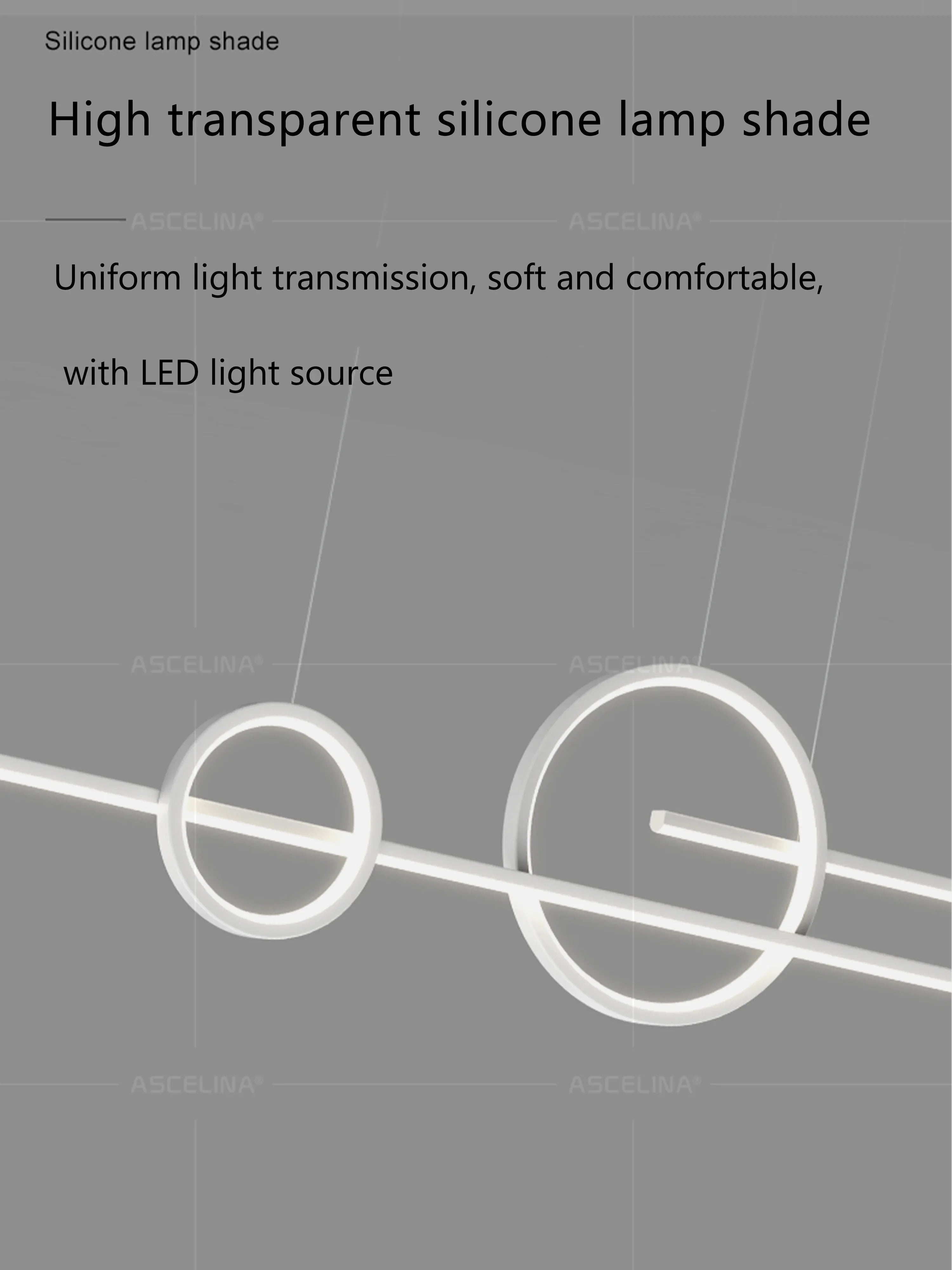 Modern LED Chandelier - Minimalist Pendant Light for Restaurant, Living Room & Bar