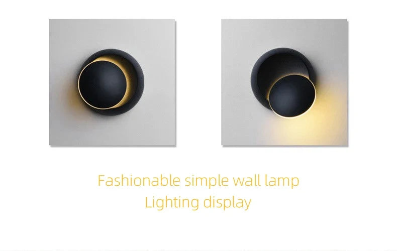 LED-wandlamp 350° draaibaar – Moderne wandverlichting voor binnen