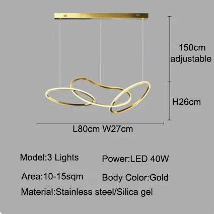 Aurelios Hanglamp – Dimbare LED – 3 t/m 6 Spots
