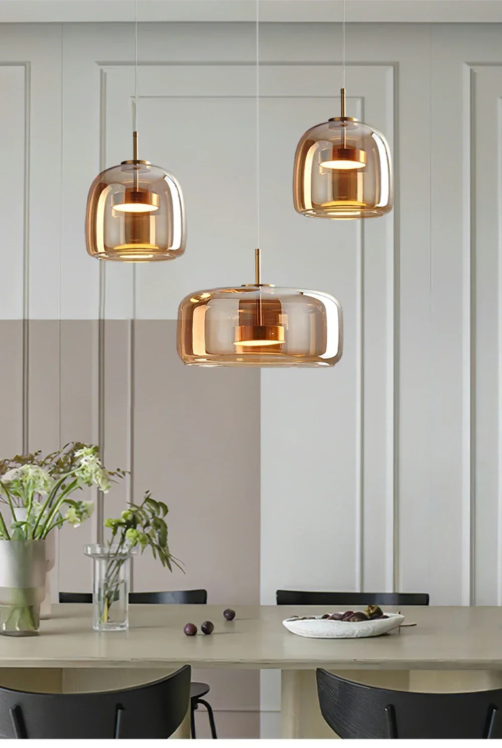 Nordic Glass Pendant Light - Minimalist Luxury Chandelier