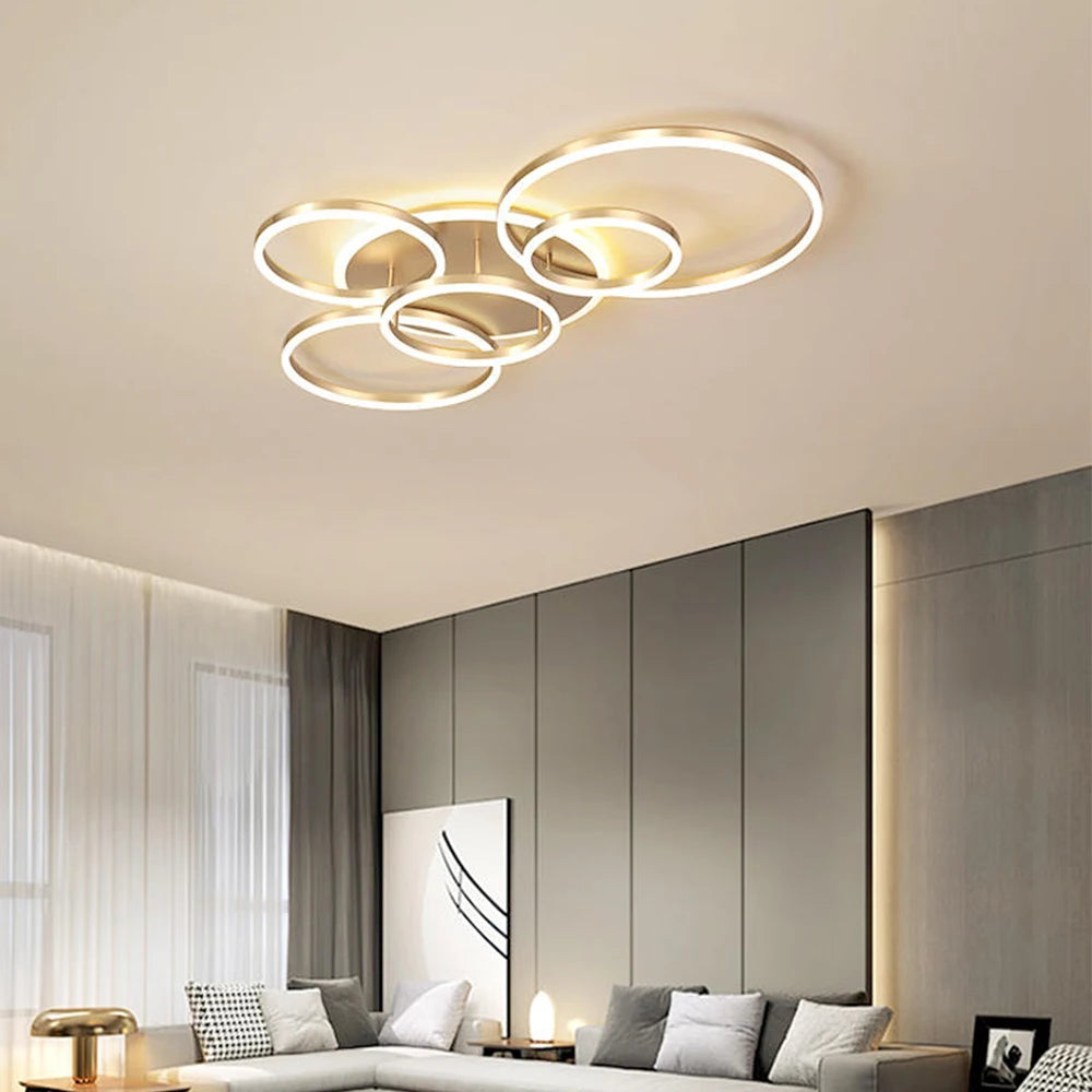 Modern LED Ceiling Chandelier - Dimmable Multi-Head Design