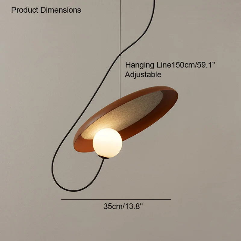 Moderne led-hanglamp met magneetbevestiging – Ø25 of Ø35 cm | Wit, zwart of rood