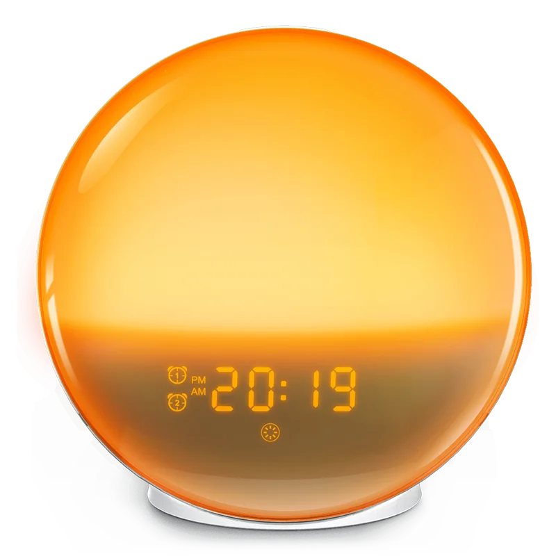 Sunrise Alarm Clock with Wake-Up Light - Digital Clock with FM Radio and Night Light