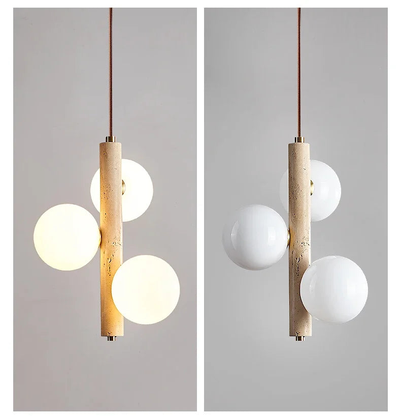 LED-Pendelleuchte im Höhlenstein-Stil – Moderner nordischer Stil