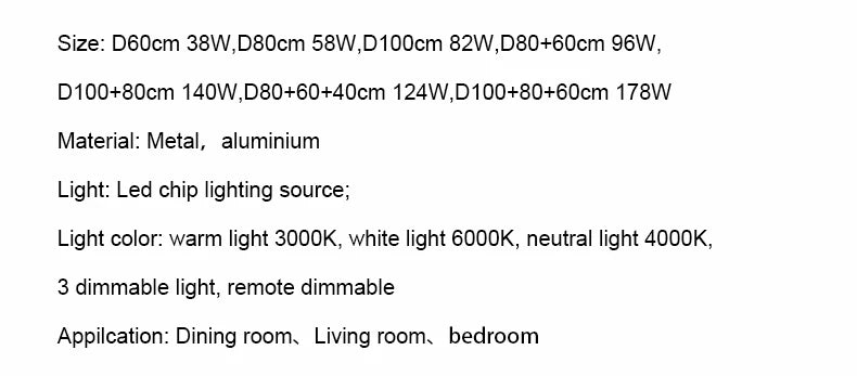 Modern Wavy Ring LED Pendant Light - Circular Designer Chandelier