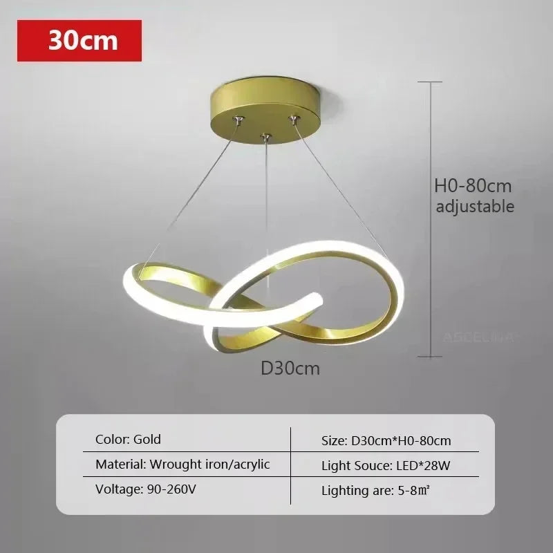 Compact Clover Design LED Ceiling Light