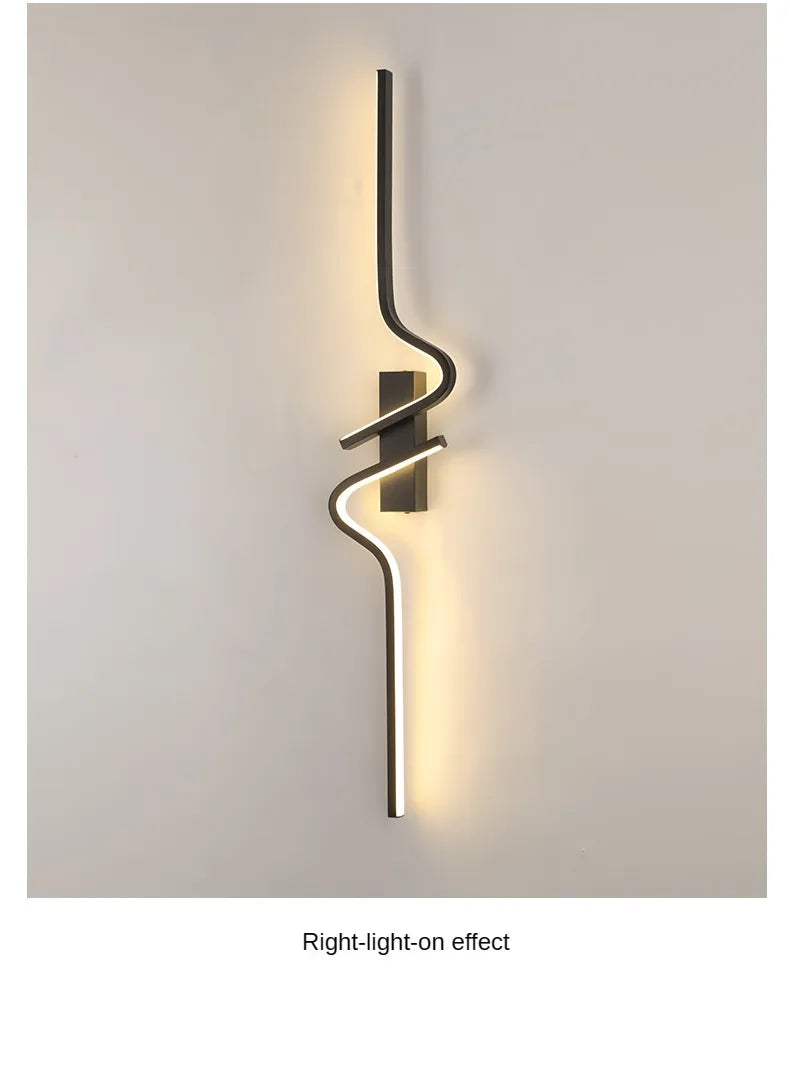 Modern LED Wall Lamp – Minimalist Strip Sconce For Bedside