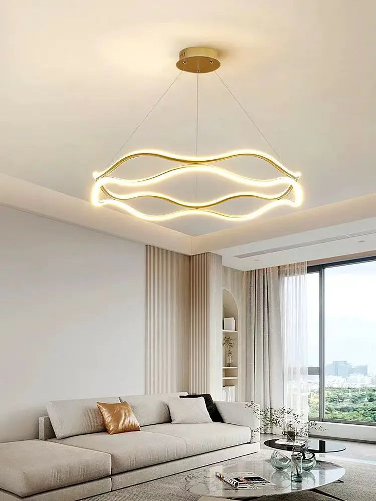 ORBIT Ronde LED Ring Hanglamp – Luxe Kroonluchter voor Woonkamer, Slaapkamer & Eetkamer