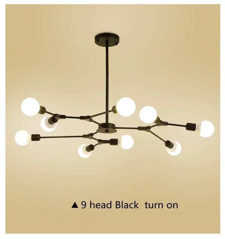 Sputnik Chandelier - Modern Art Deco Molecular Ceiling