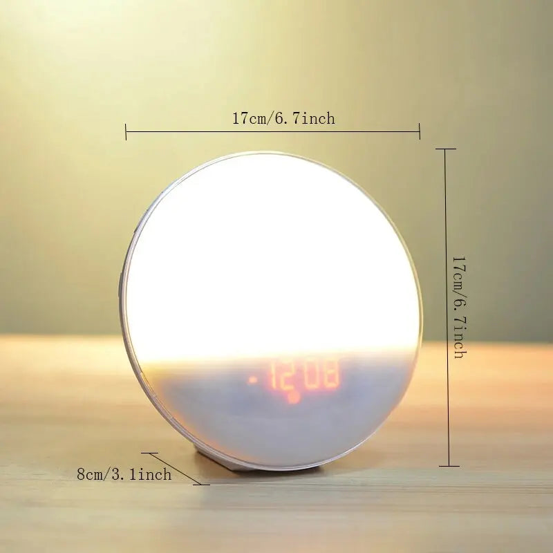 Sunrise Alarm Clock with Wake-Up Light - Digital Clock with FM Radio and Night Light