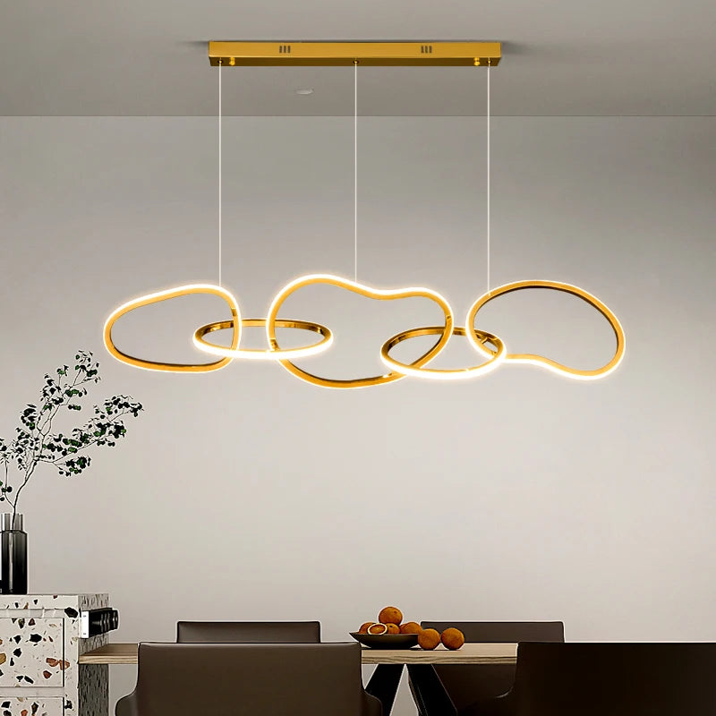 AURELIUS - Gouden Ring Eetkamer Hanglamp - Moderne LED