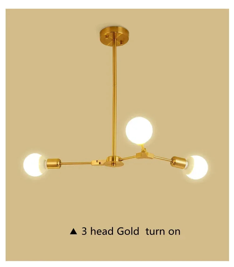 Sputnik Chandelier - Modern Art Deco Molecular Ceiling