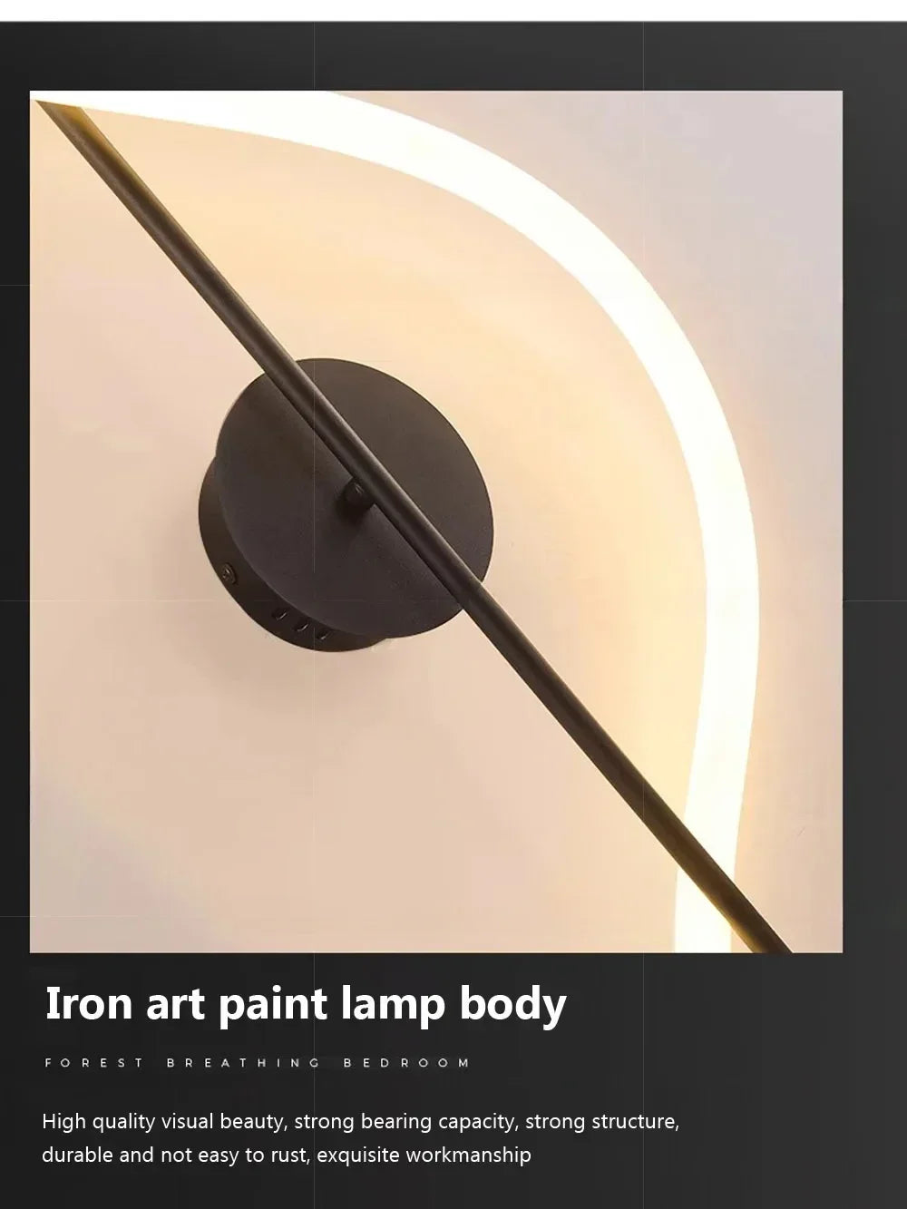 Modern LED Wall Lamp – Gold Aluminum Sconce