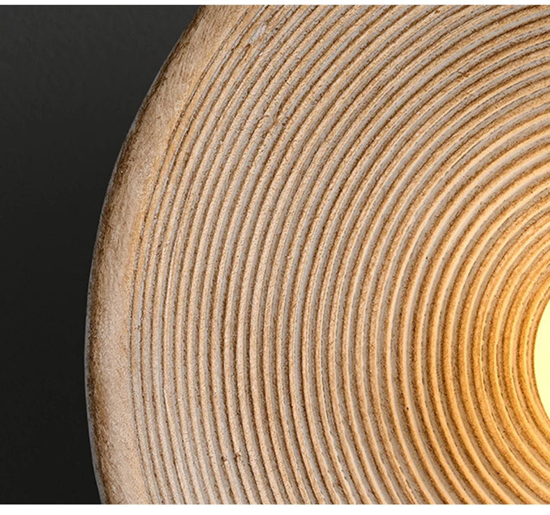 Luna Round Wall Sconce - Wabi-Sabi Resin Lamp