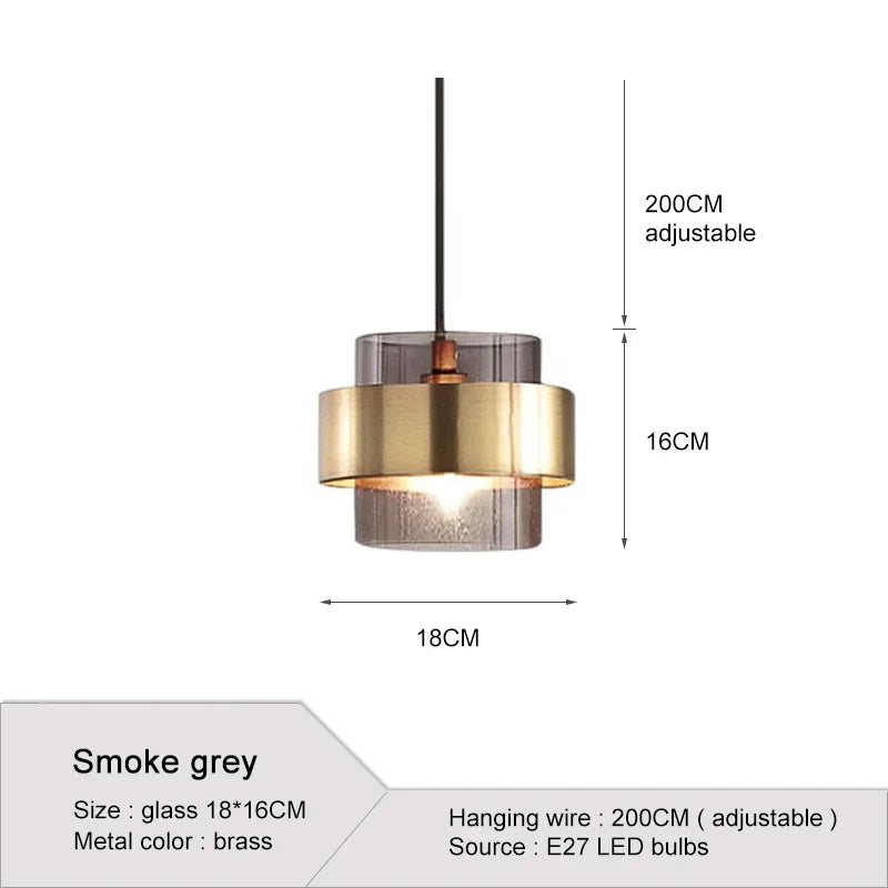 Moderne Glas-Pendelleuchte – Bernsteinfarbener Designer-Kronleuchter für Esszimmer und Küche