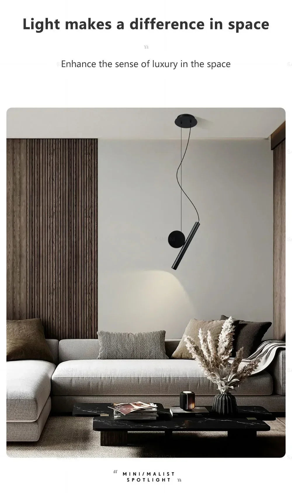 Moderne led-hanglamp met verstelbaar snoer – zwart aluminium