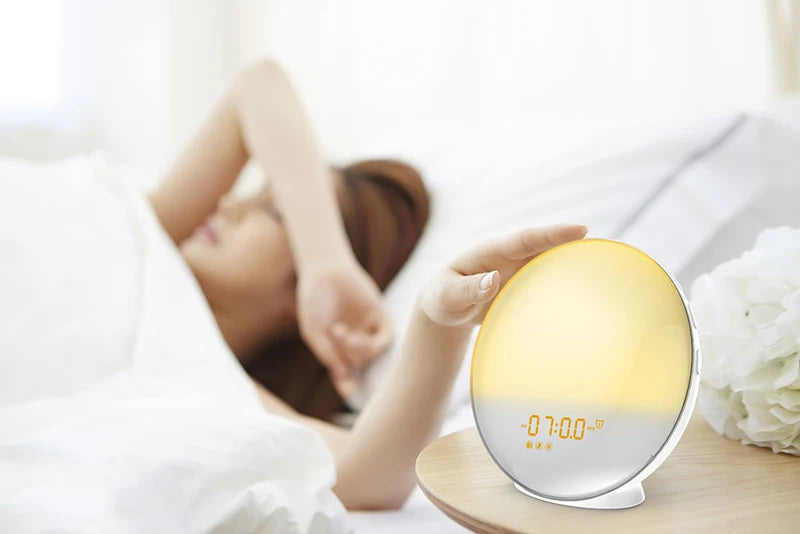 Sunrise Alarm Clock with Wake-Up Light - Digital Clock with FM Radio and Night Light