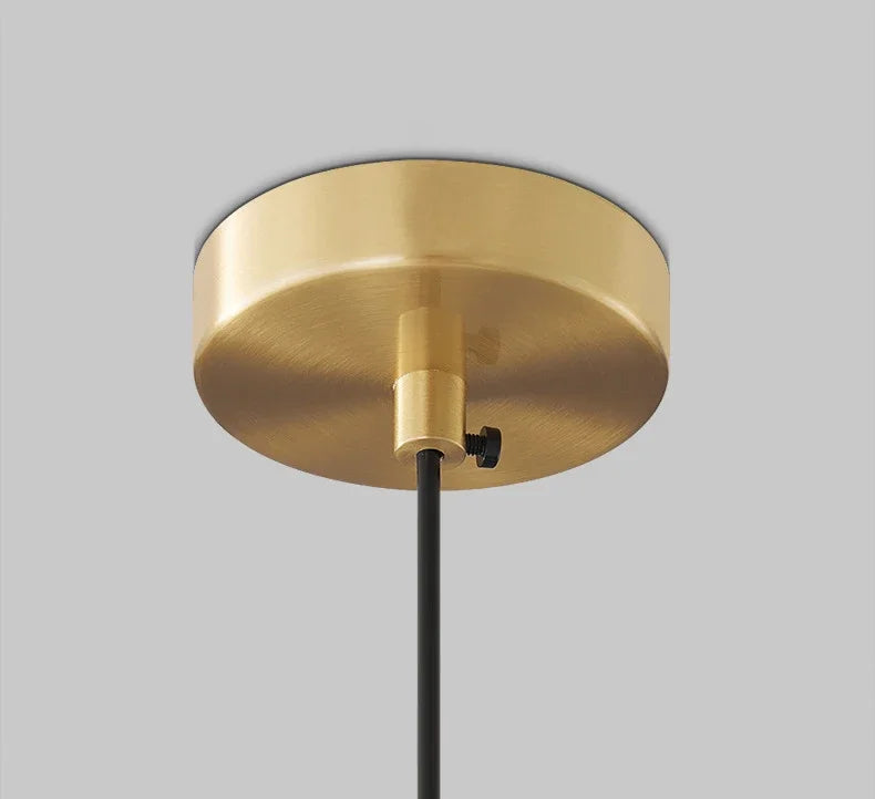 Nordic Glazen LED Hanglamp Zwart / Goud