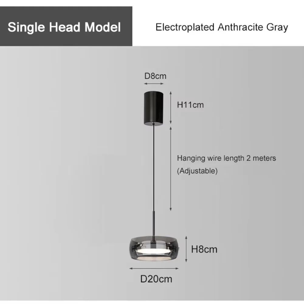 Glas-Pendelleuchte – Moderner LED-Kronleuchter für Wohn- und Essbereich