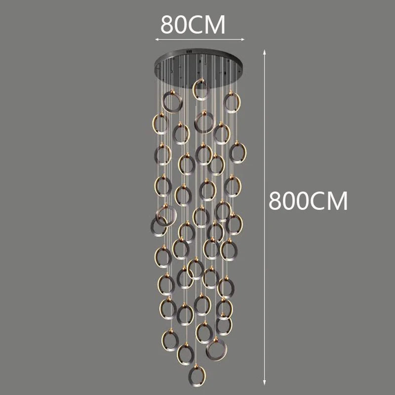 Octo - Modern LED Pendant Light Chandelier for Living Room and Staircase