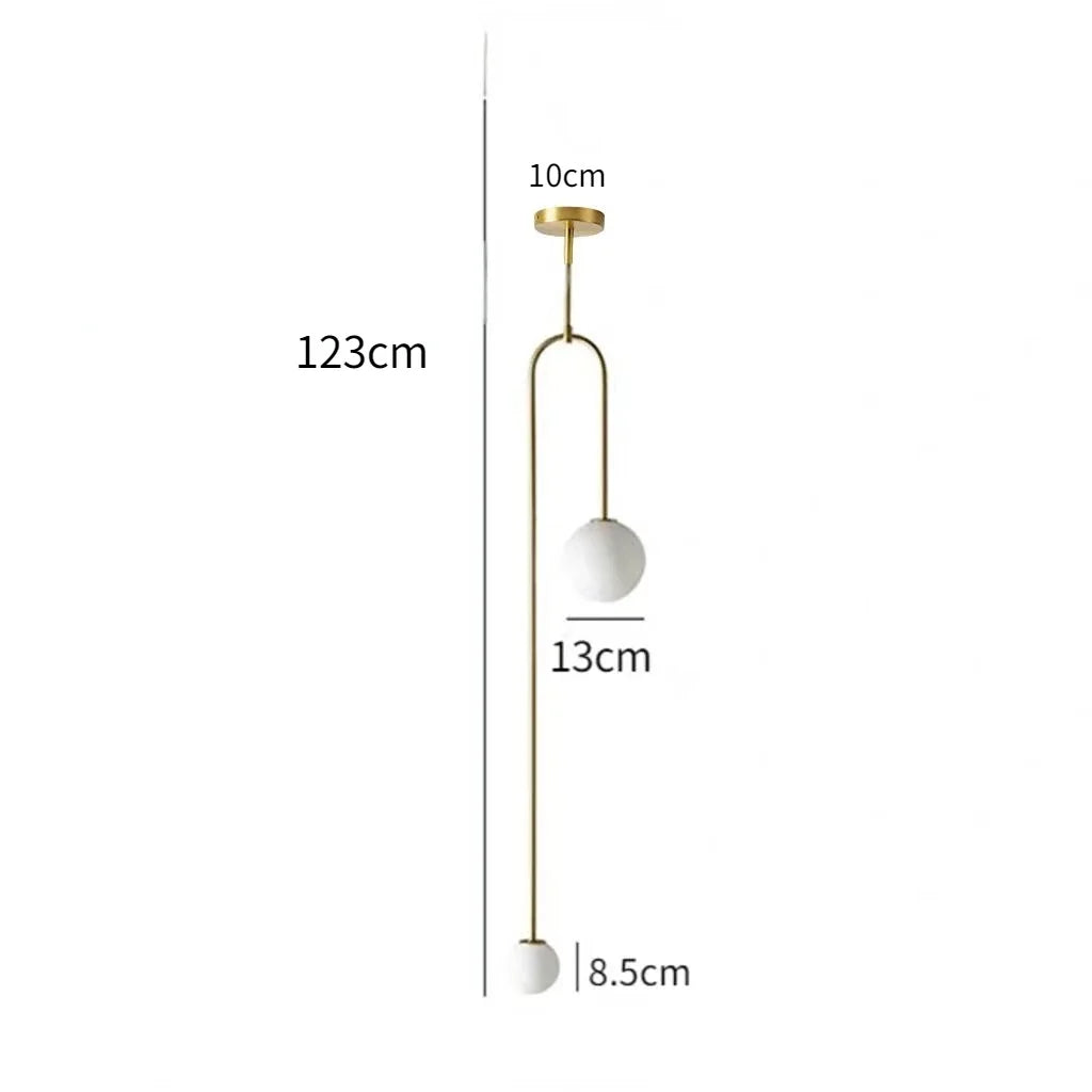 Glazen Bol Hanglamp – 2 Bollen | Goud of Zwart | Klein of Groot | Warm of Koud Wit