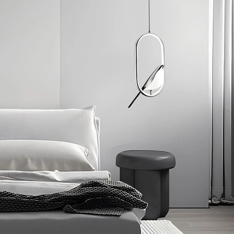 LED-Pendelleuchte „Elstervogel“ – Modernes nordisches Design
