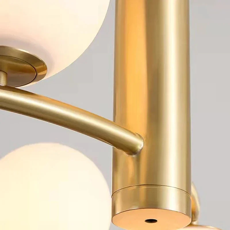 Moderne Glazen Bollen Kroonluchter – 4/6/8 Lichten | Goud of Zwart
