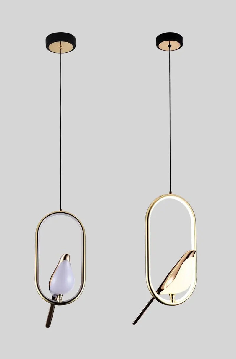 LED-Pendelleuchte „Elstervogel“ – Modernes nordisches Design