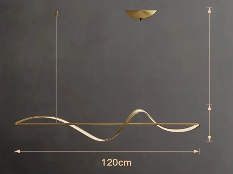 SEPTAL Moderne nordische LED-Pendelleuchte – Verstellbarer Esszimmer-Kronleuchter