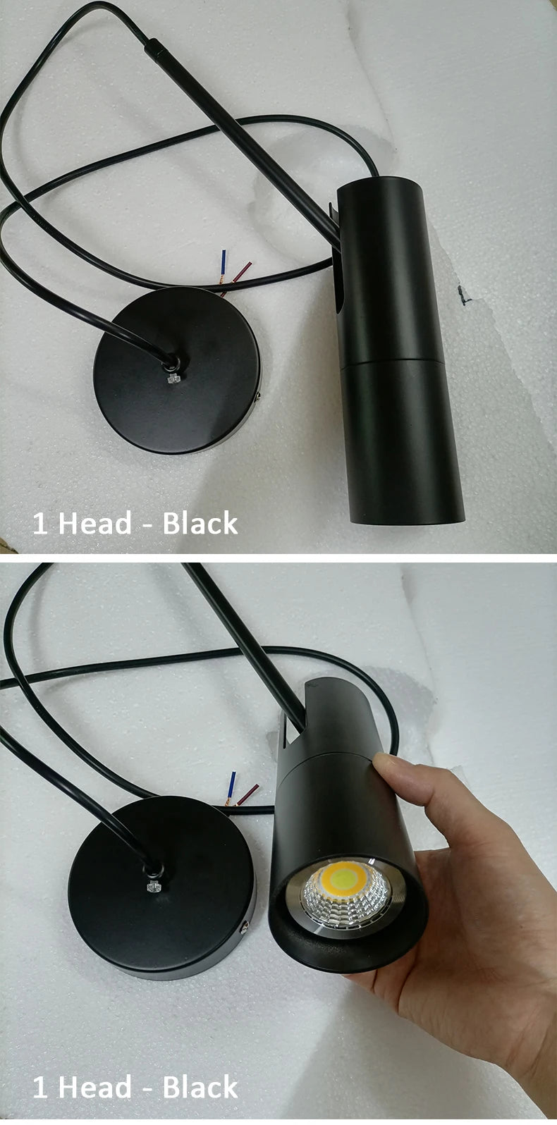 Verstellbare Pendelleuchte mit Strahler – Moderne minimalistische LED-Hängelampe
