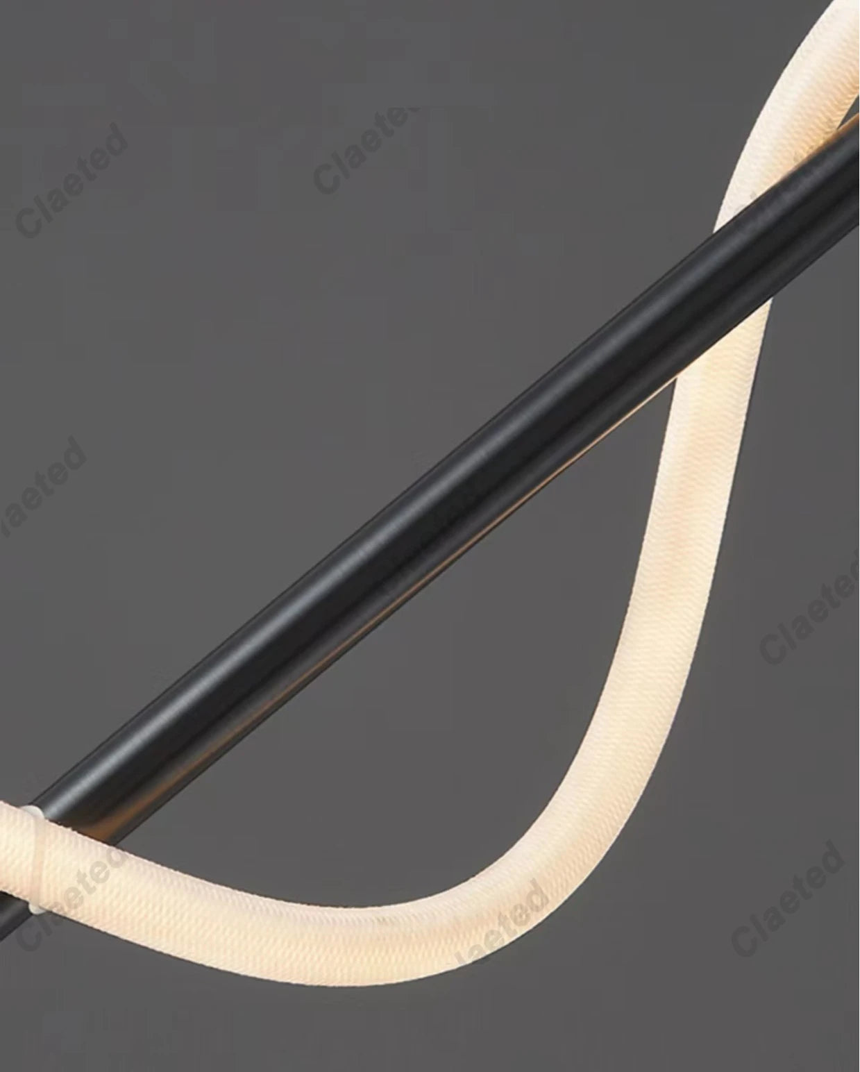 LED Spiral Wall Lamp – Modern Black & Gold Sconce | Bedroom, Living Room, Hallway