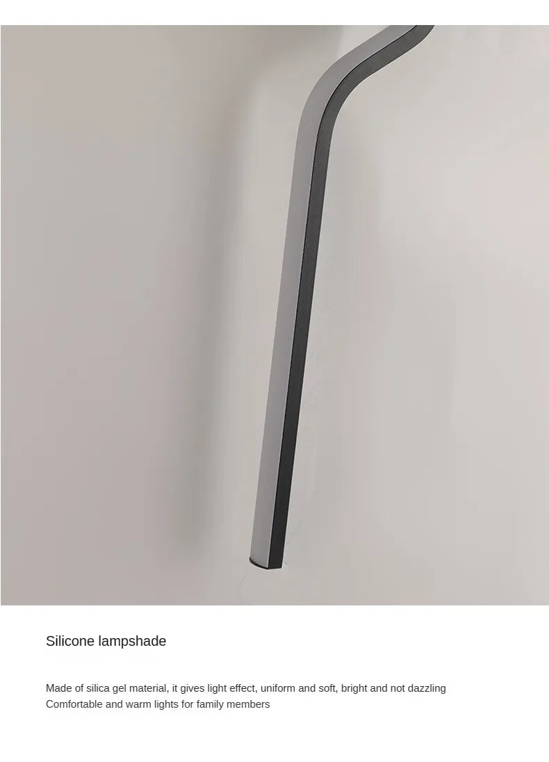 Modern LED Wall Lamp – Minimalist Strip Sconce For Bedside
