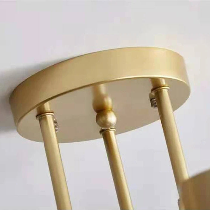 Modern Industrial Ceiling Light - 6-Light Metal Fixture